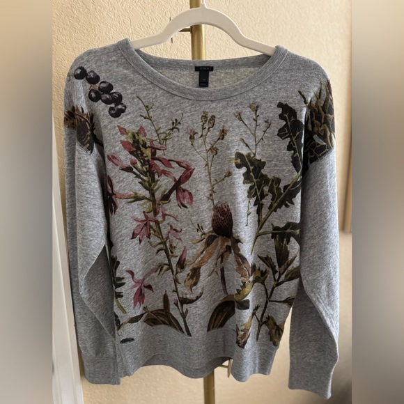 J. Crew Tops - J. Crew Sweatshirt with Botanical Graphic / Size Medium